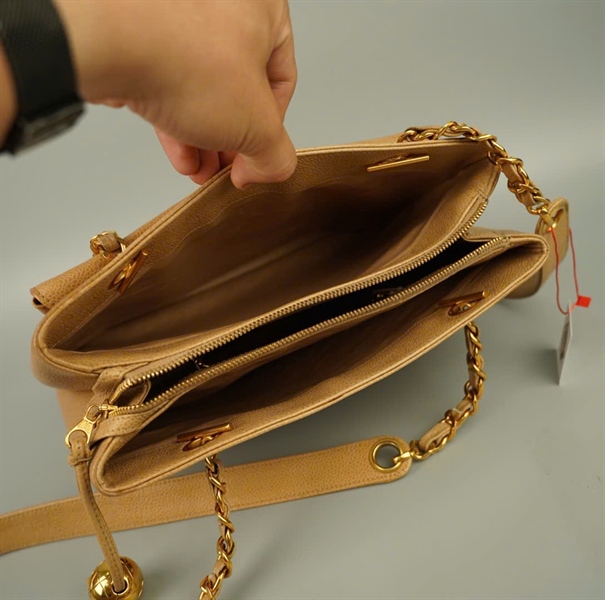 Túi Chanel tote màu nude (3393746) sz31 KG+