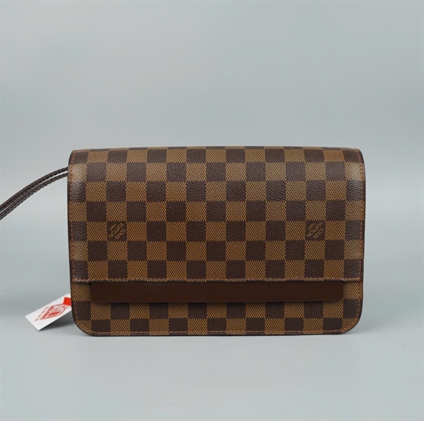 Túi LV Clutch ô vuông nâu SN0029 25cm (LT)KG+