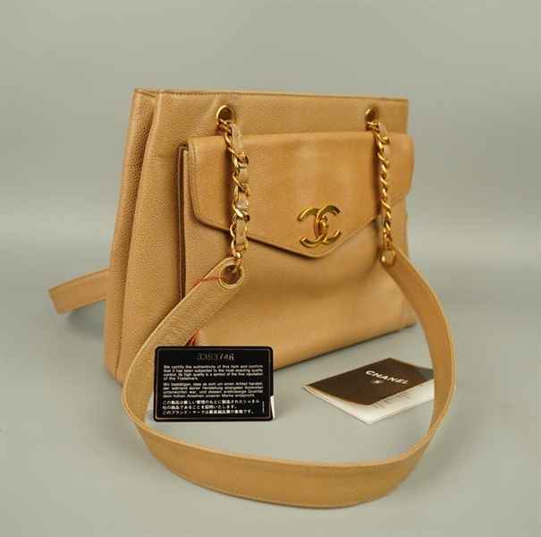 Túi Chanel tote màu nude (3393746) sz31 KG+