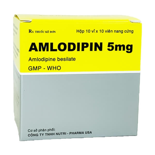 Amlodipin 5mg vidipha (h/100v)(nang)