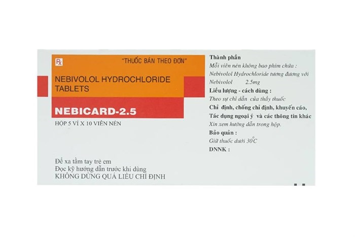 Nebicard 2.5mg torrent pharma (h/50v)