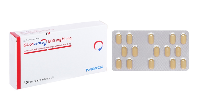 Glucovance 500mg/5mg merck (h/30v)