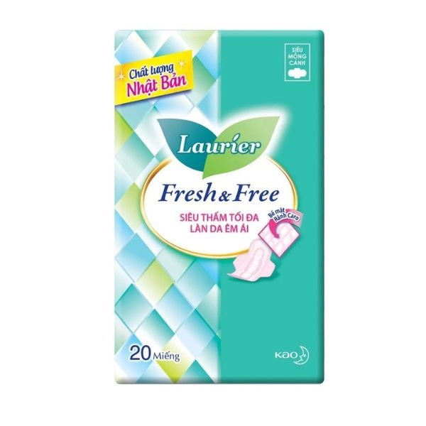 Băng Vệ Sinh Laurier mỏng cánh 20m 3g/L