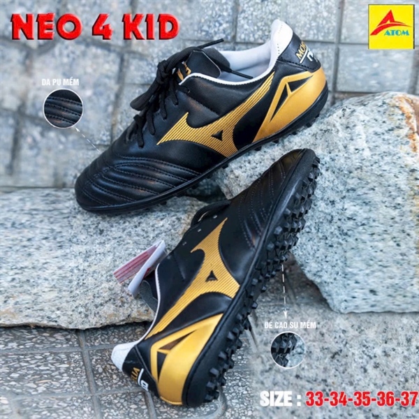 Giày bóng đá trẻ em Mizuno Neo 4 - Đen