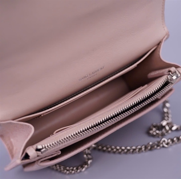 Túi YSL da cá sấu màu nude (BRS4521570917) sz17 (BQ) KG+