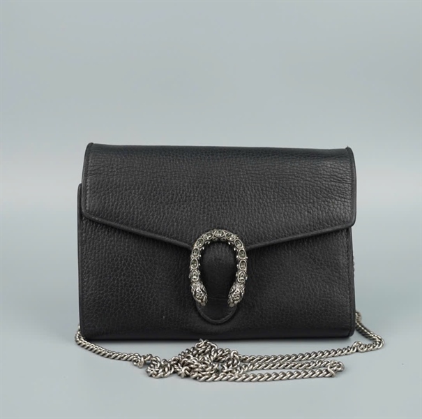 Túi GG Dionysus màu đen sz20 (BQ) KG+