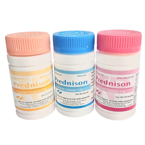 Prednison 5mg thành nam (c/500v) (viên nén bao phim)