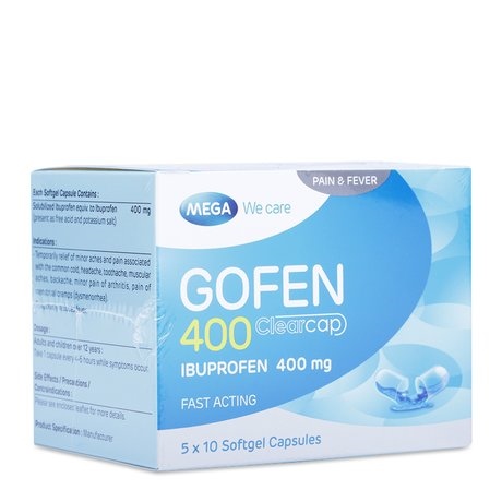 Gofen ibuprofen 400mg mega (h/50v)