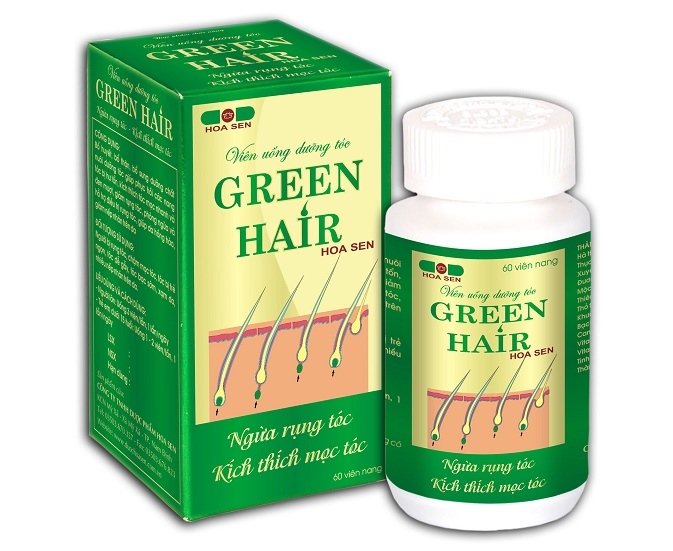 Green hair viên uống dưỡng tốc hoa sen (h/60v)