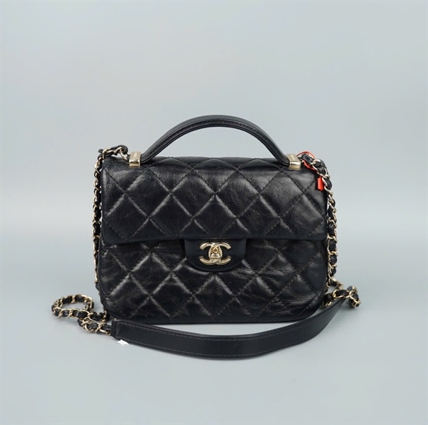Túi Chanel Handle đen (XGJ4PAAA) sz20 (HC)+