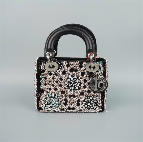 Túi Dior Lady đen đính cườm (02-MA-0175) szmini (HC)+ 2022