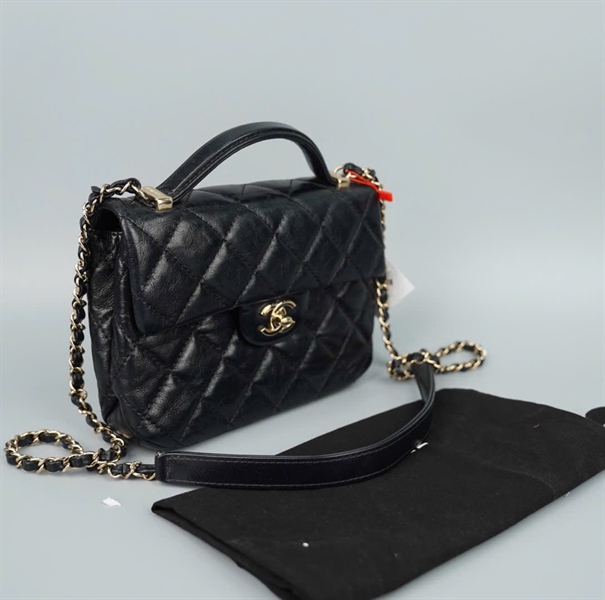 Túi Chanel Handle đen (XGJ4PAAA) sz20 (HC)+