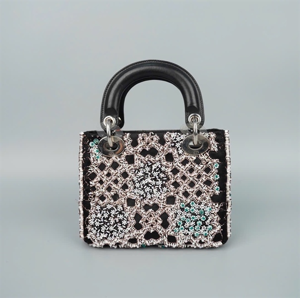 Túi Dior Lady đen đính cườm (02-MA-0175) szmini (HC)+ 2022