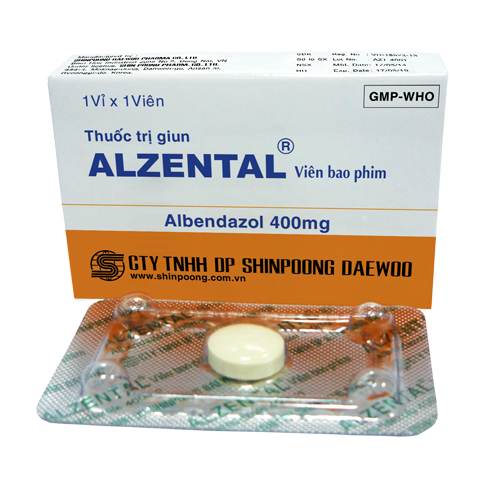 Alzental albendazol 400mg daewoo (h/1v)