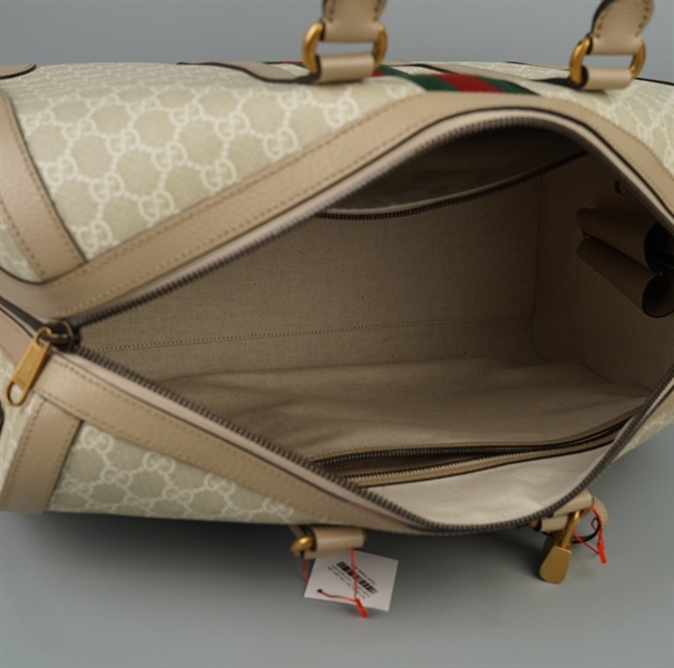 Túi GG Du lịch màu xám viền nude kèm ổ + chìa sz45 KG+