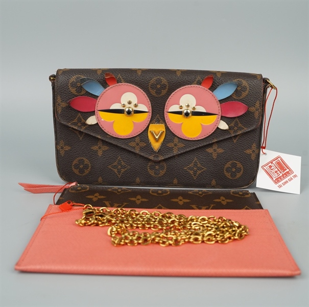 Túi LV Felicie Lovely Birds hoa nâu (TJ4196) sz20 (LN) KG+