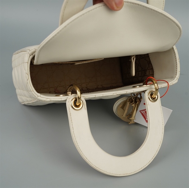 Túi Dior lady trắng (88-MA-0272) szS KG+