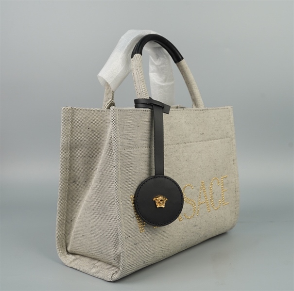 Túi Versace tote màu xám sz28 KG+