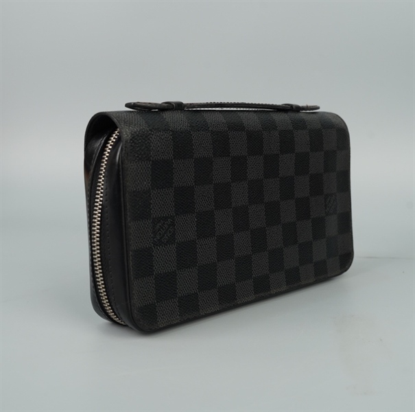 Túi LV Clutch ô vuông đen sz22 (Manly) KG+