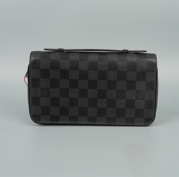 Túi LV Clutch ô vuông đen sz22 (Manly) KG+