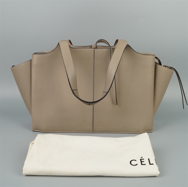 Túi Celine tote màu xám nhạt sz36 KG+