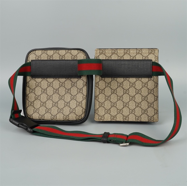 Túi GG đeo chéo xám set 2 (493075) sz15 (Manly) KG+