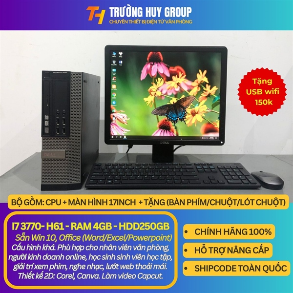 I7 3770, main h61, ram 4GB, ổ cứng HDD250GB
