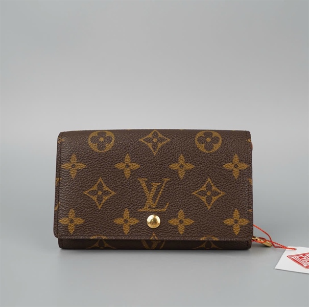 Ví LV hoa nâu lửng gập 2 (LT) KG+