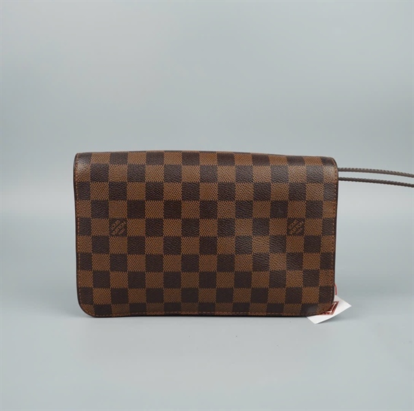 Túi LV clutch ô vuông nâu đậm (LT)KG+