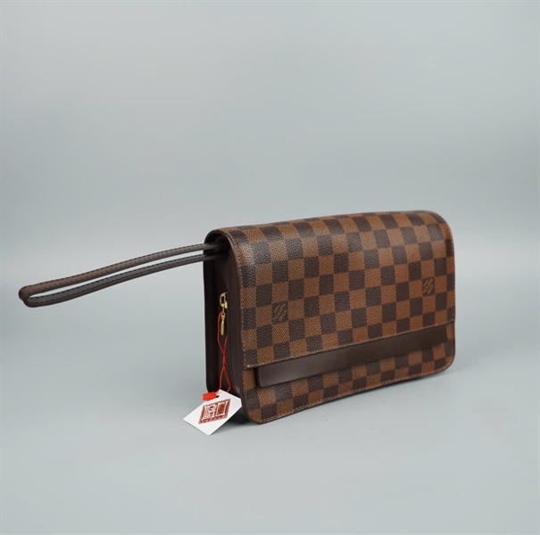 Túi LV clutch ô vuông nâu đậm (LT)KG+