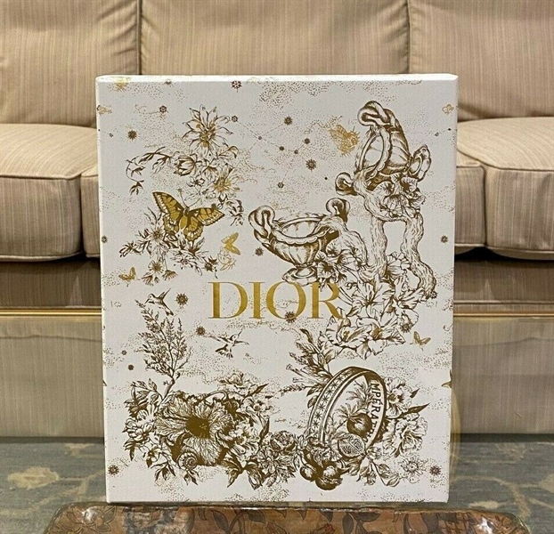 Túi Dior lady da cá sấu màu xanh xám (02-MA-0139) sz mini KG+