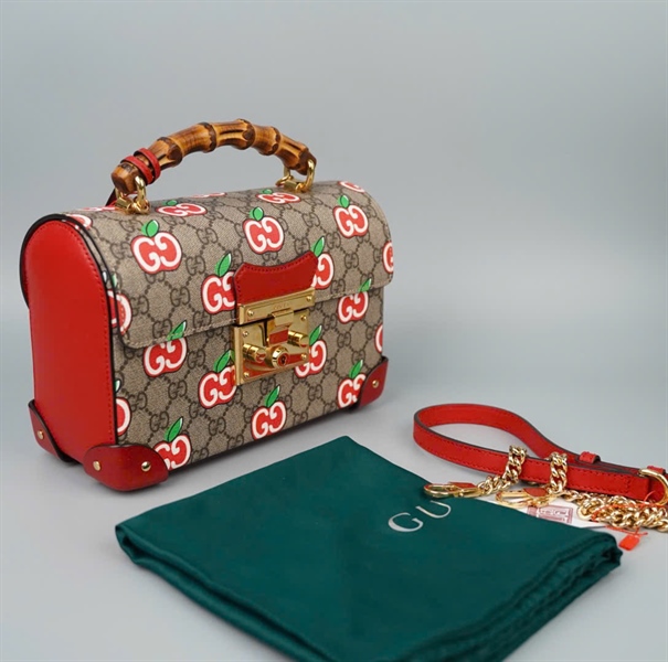 Túi GG Padlock apple màu xám (603221520981) sz23 KG+