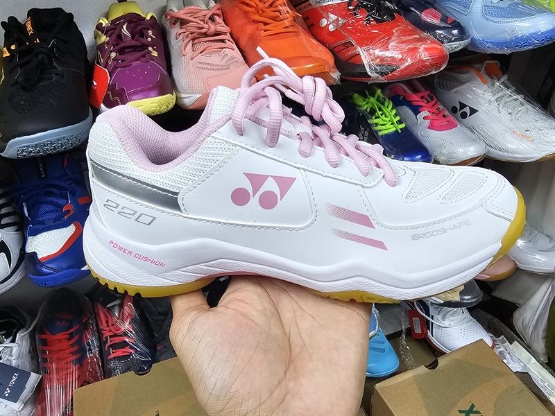 Giầy Yonex 220cr Hồng trắng