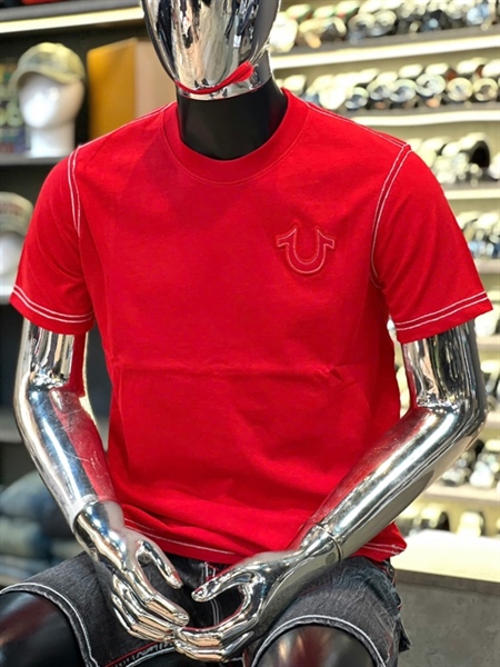 Thun CT - Địa chỉ móc xích độ logo Vải thêu - Đỏ