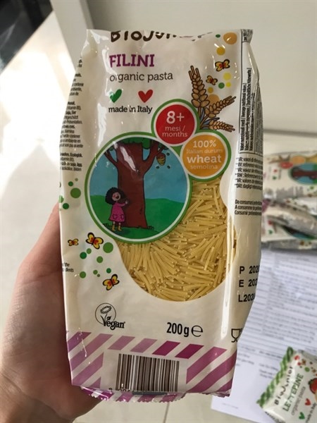 Nui sợi junior hữu cơ 200g 8M+