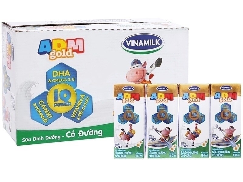 Sữa dinh dưỡng Vinamilk ADM có đường 110mlx48