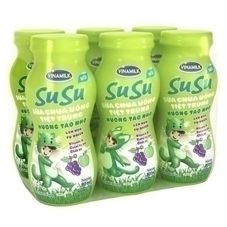 Sữa chua uống tiệt trùng Susu Vinamilk hương táo nho 80ml