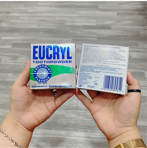 Bột Trắng Răng Eucryl Toothpowder 50g