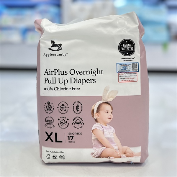Tã quần đêm Applecrumby XL 17 Miếng gói nhỏ