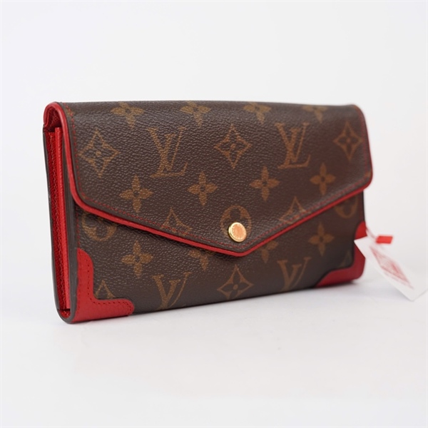 Ví LV hoa nâu viền đỏ (LT) KG+