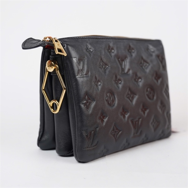 Túi LV Coussin hoa đen 2 strap sz21 KG+