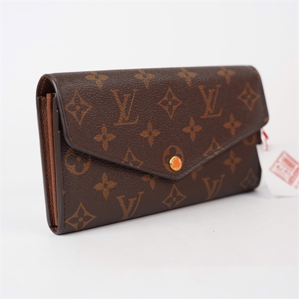 Ví LV hoa nâu nút vàng (LT) KG+