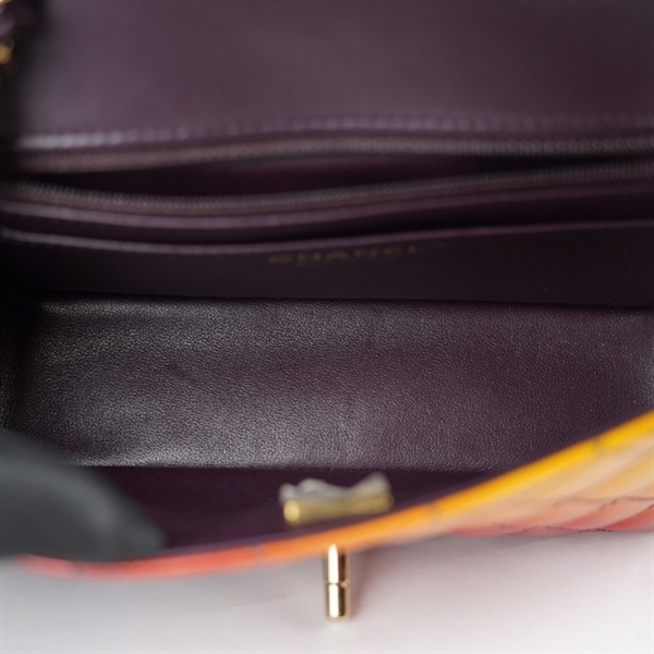 Túi Chanel Classic ombre nâu vàng (T47LALU2) sz20 +