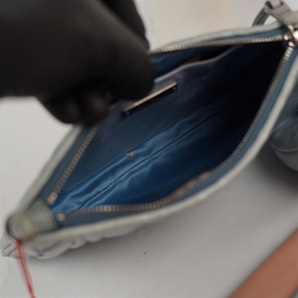 Túi Miu Miu kẹp nách xanh kèm ví sz20 (PN) KG+