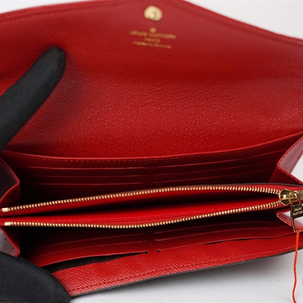 Ví LV hoa nâu viền đỏ (LT) KG+