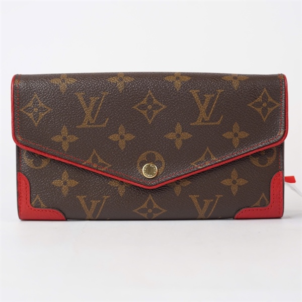 Ví LV hoa nâu viền đỏ (LT) KG+