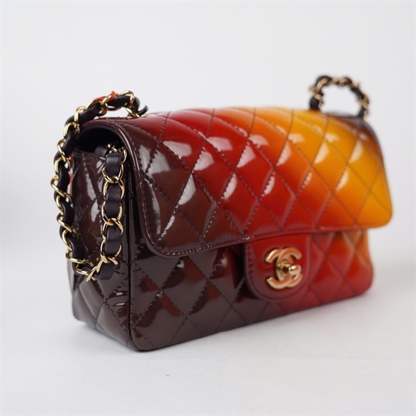 Túi Chanel Classic ombre nâu vàng (T47LALU2) sz20 +