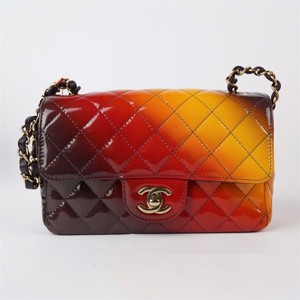 Túi Chanel Classic ombre nâu vàng (T47LALU2) sz20 +