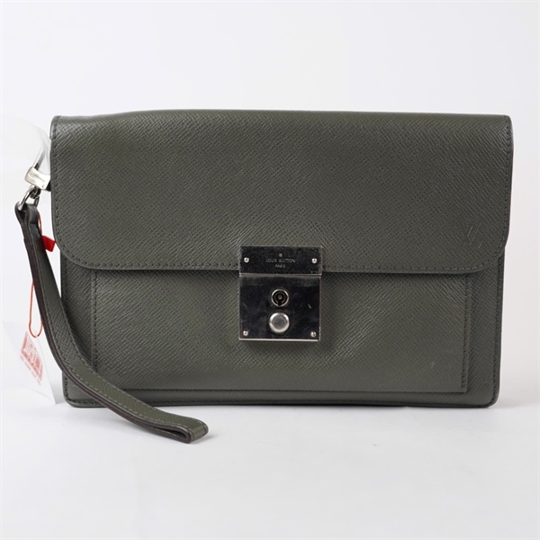 Túi LV Clutch xanh xám kèm chìa (RI0143) sz24 (LT) KG+