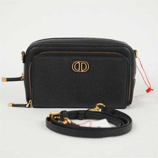 Túi Dior đeo chéo đen sz18 (PN) KG+